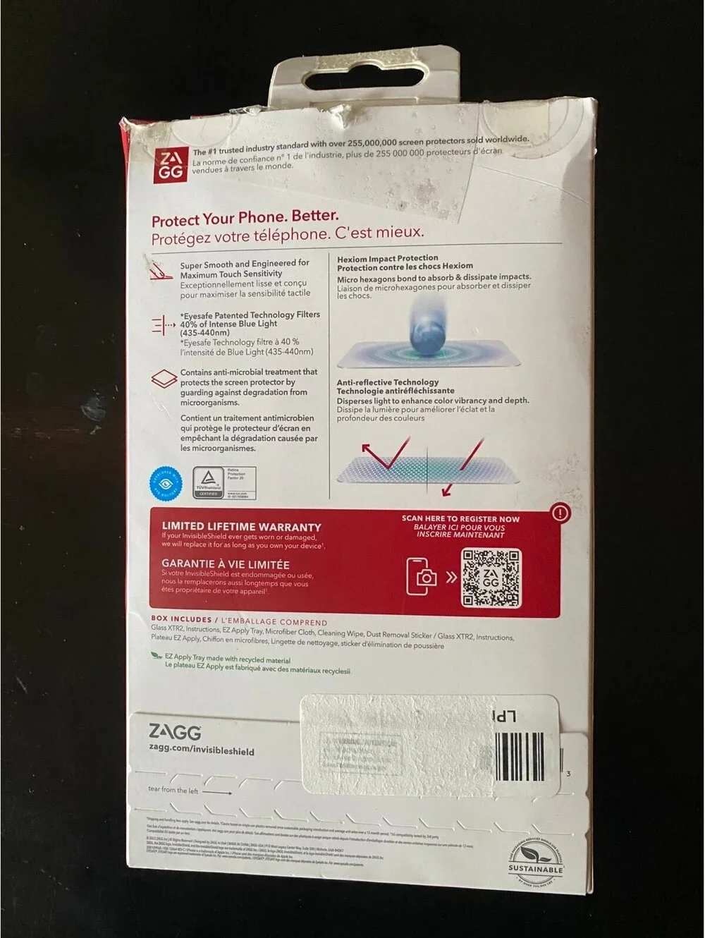 Zagg Invisible Shield Glass Screen Protector for iPhone 14 Pro Max